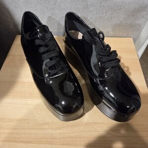 Miu Miu Black Oxford Platforms Imperfect EU 41 US 10